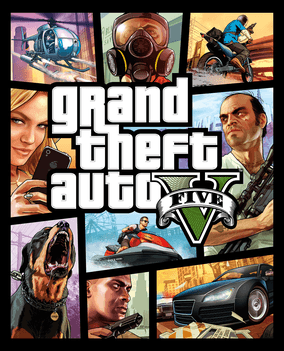 Capa oficial de Grand Theft Auto V, jogo cujo desempenho de vendas serve de base para as projeções feitas para GTA VI